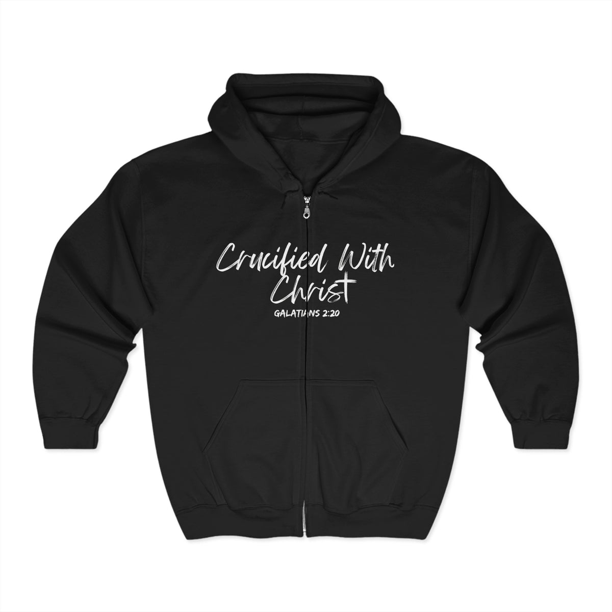 Crucified With Christ | Unisex Heavy Blend™ Full Zip Hooded Sweatshirt