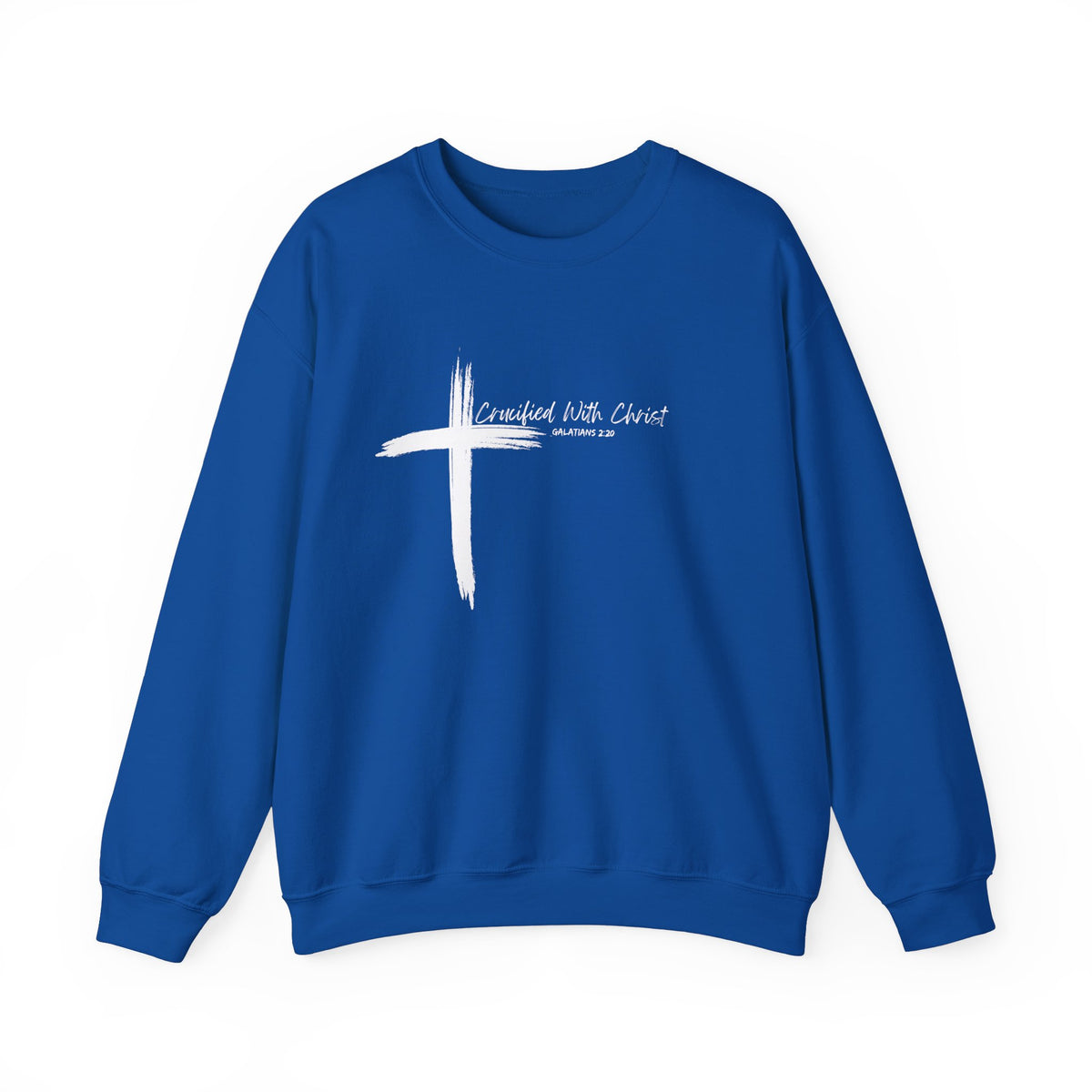 Crucified With Christ Ver.2- Christian Faith Crewneck Sweatshirt
