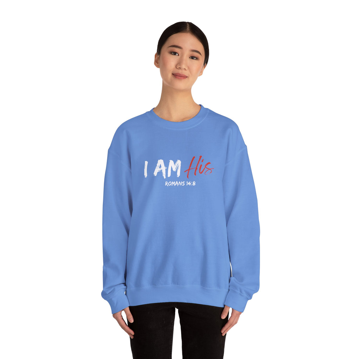I Am His- Unisex Heavy Blend™ Crewneck Sweatshirt