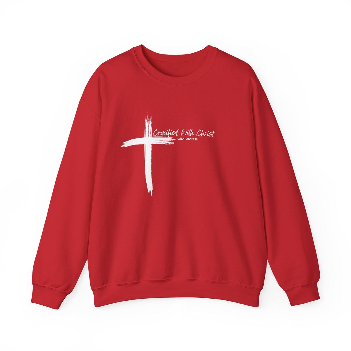 Crucified With Christ Ver.2- Christian Faith Crewneck Sweatshirt