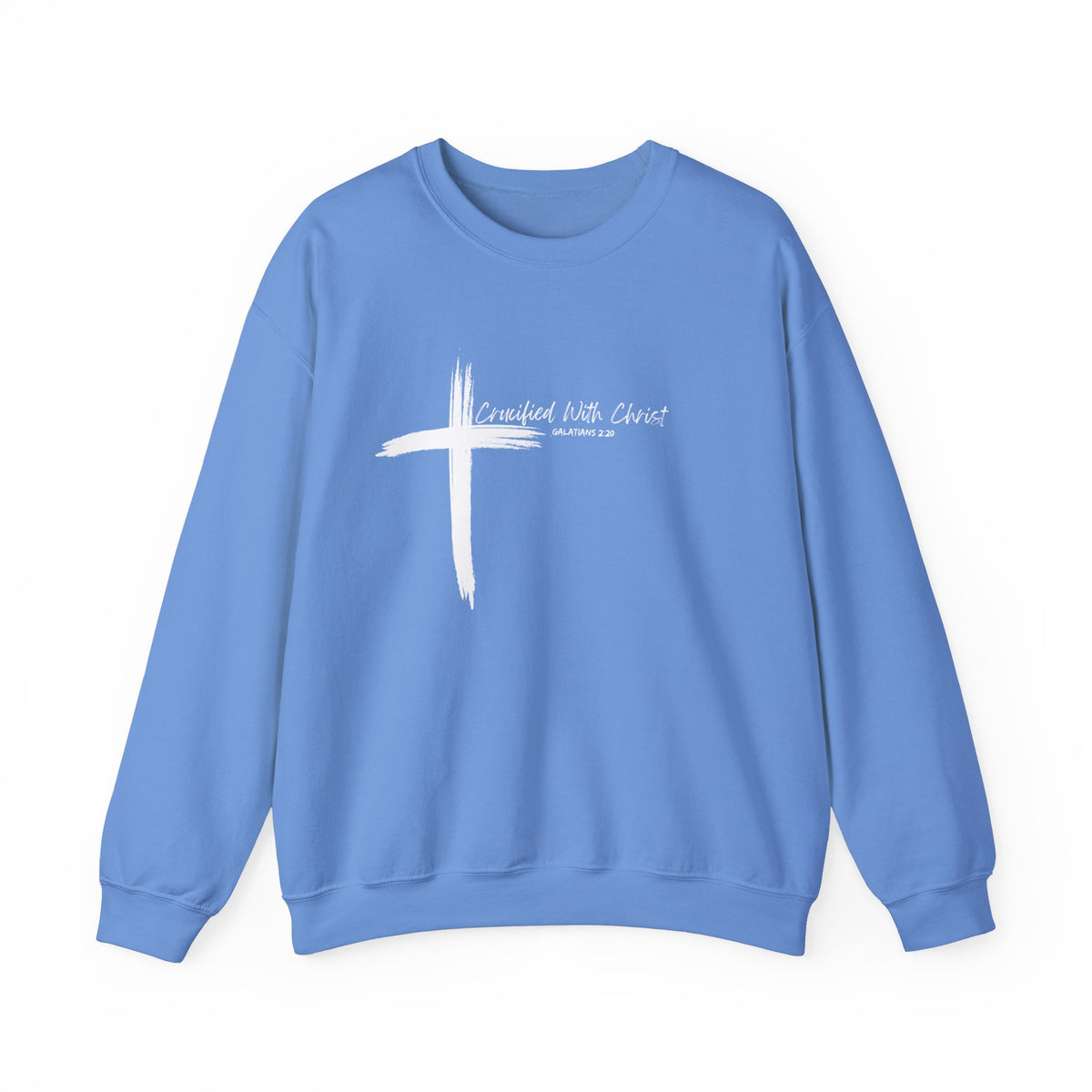 Crucified With Christ Ver.2- Christian Faith Crewneck Sweatshirt
