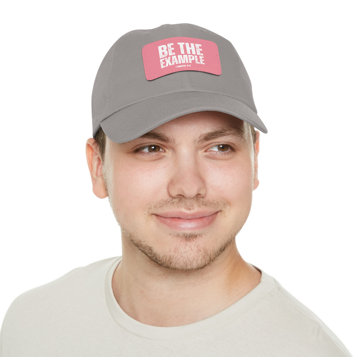 Be The Example- Dad Hat with Leather Patch (Rectangle)