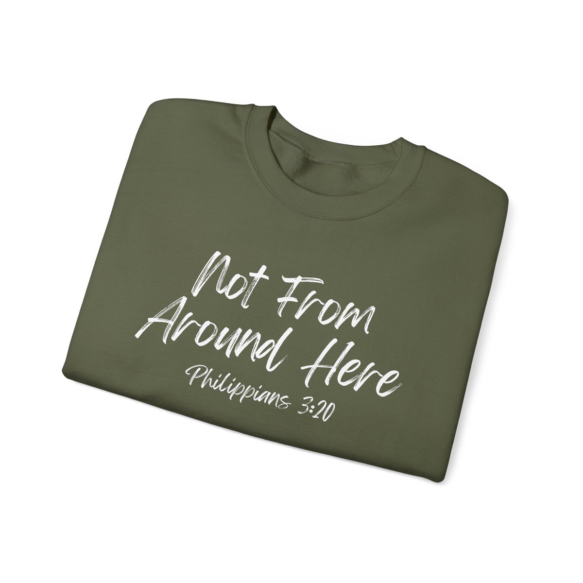 Not From Around Here- Unisex Heavy Blend™ Crewneck Sweatshirt