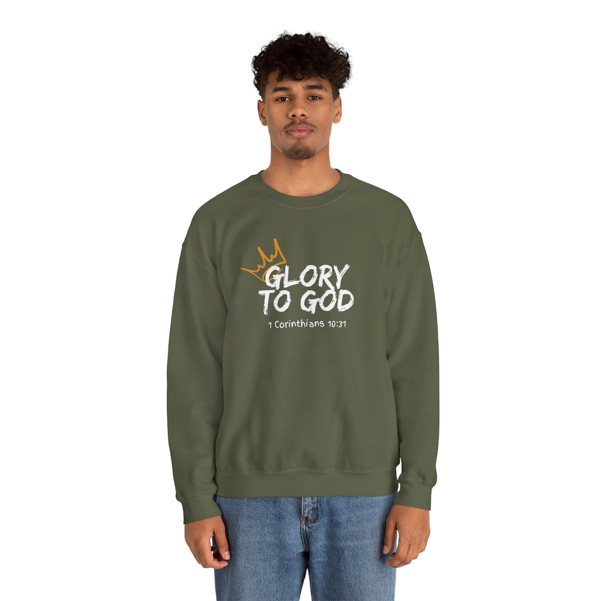 Glory To God- Unisex Heavy Blend™ Crewneck Sweatshirt