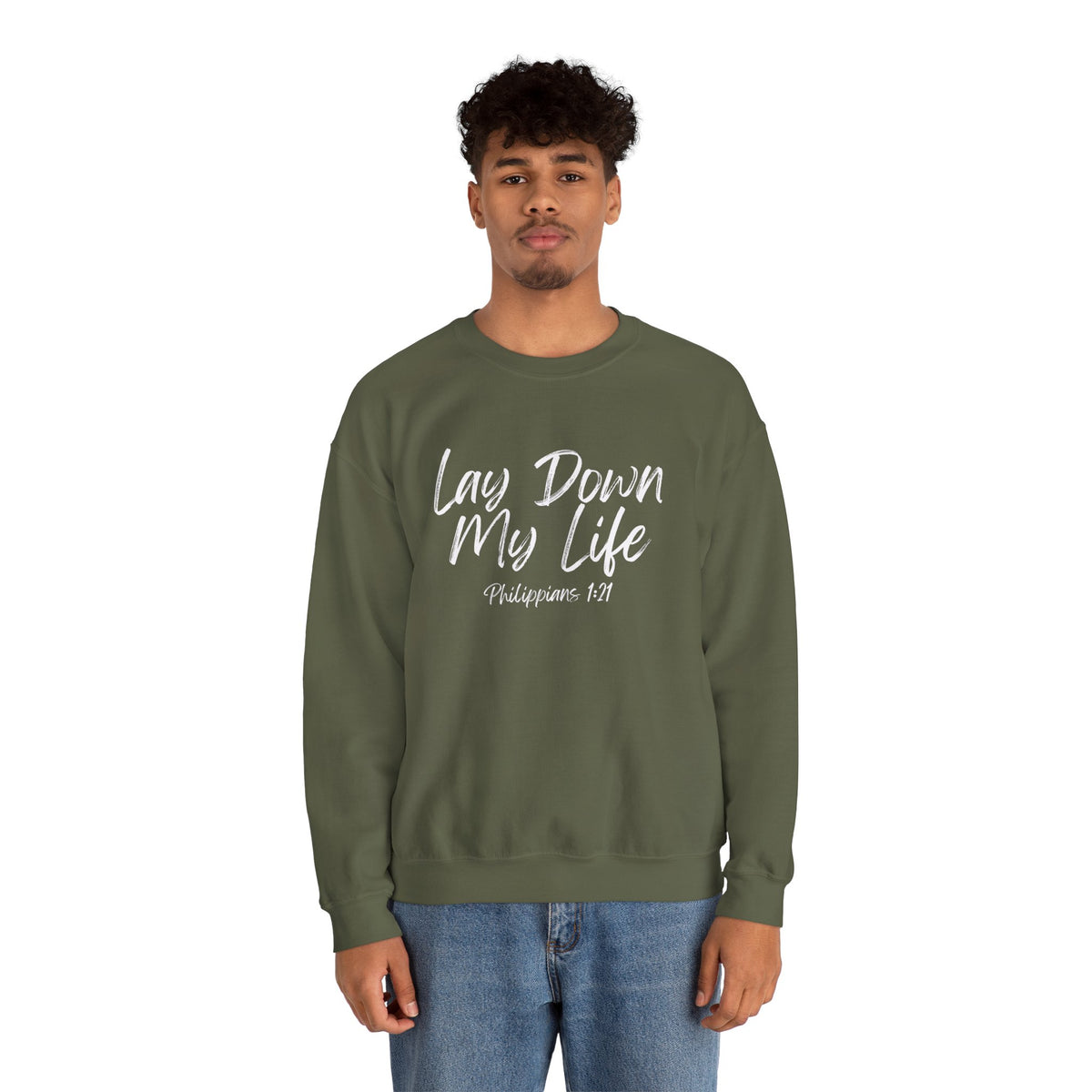 Lay Down My Life- Unisex Heavy Blend™ Crewneck Sweatshirt