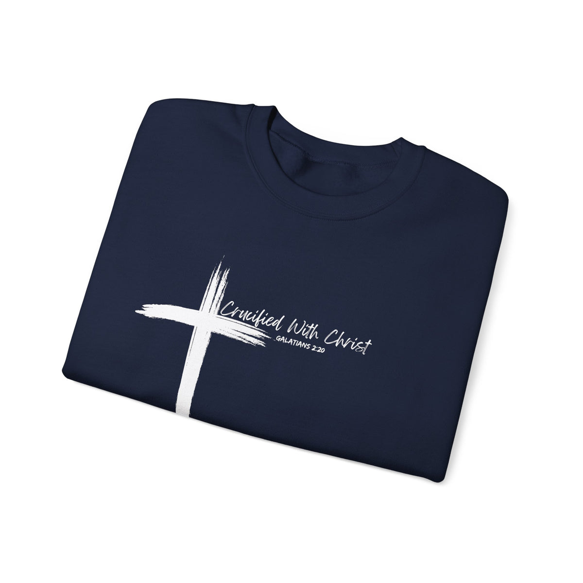 Crucified With Christ Ver.2- Christian Faith Crewneck Sweatshirt