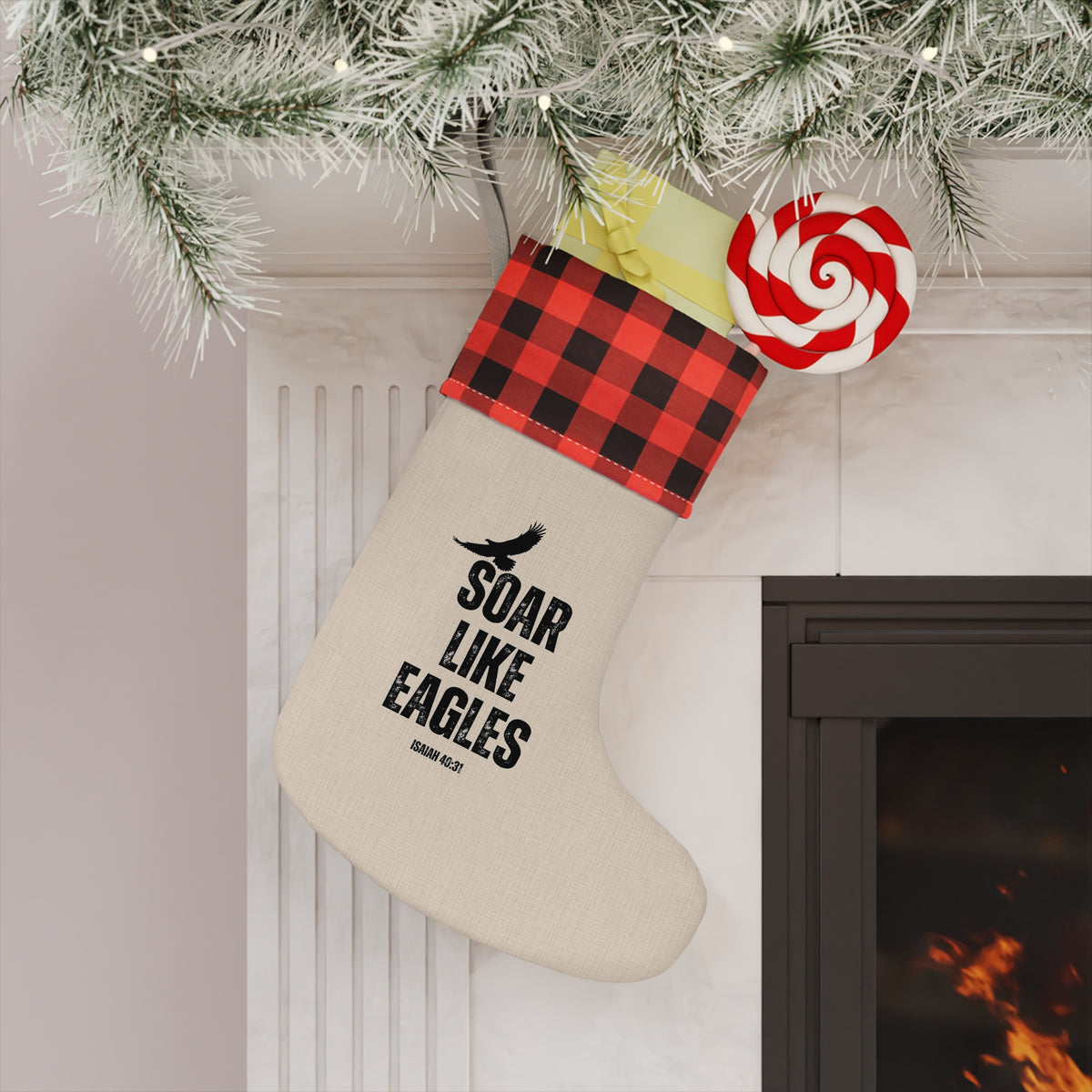 Soar Like Eagles- Christmas Stocking