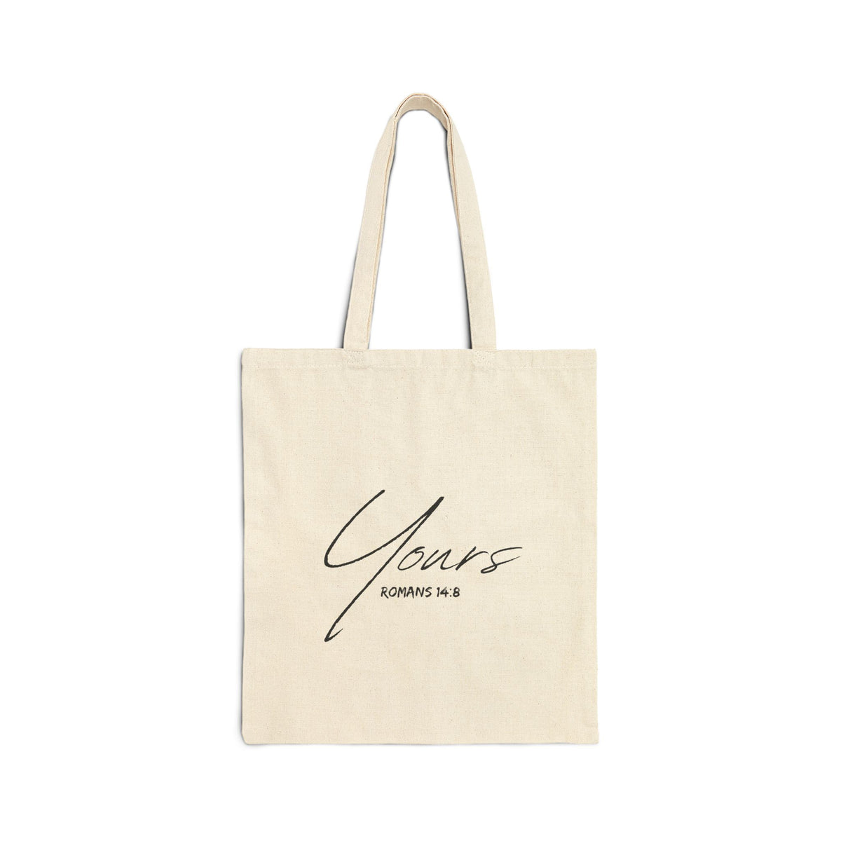 Yours- Cotton Canvas Tote Bag