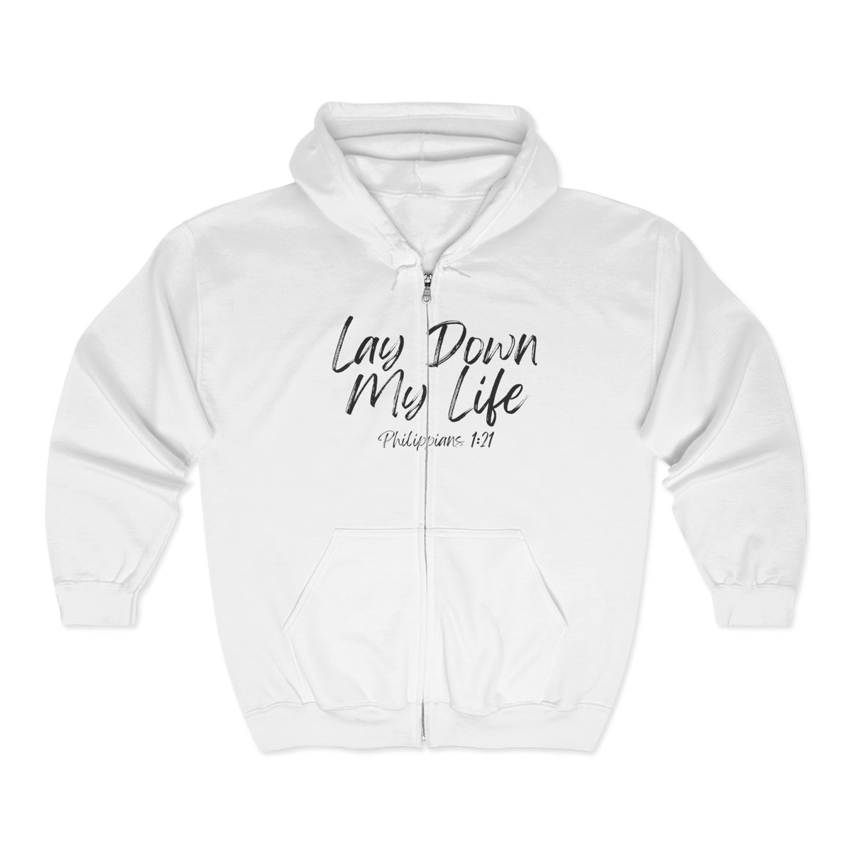 Lay Down My Life | Unisex Heavy Blend™ Full Zip Hooded Sweatshirt