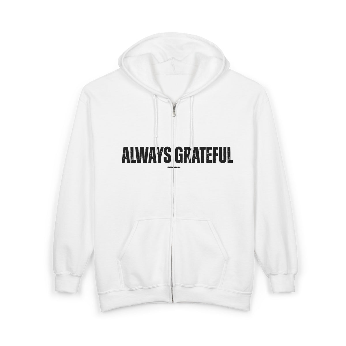 Always Grateful | Men's Heavy Blend™ Full Zip Hooded Sweatshirt