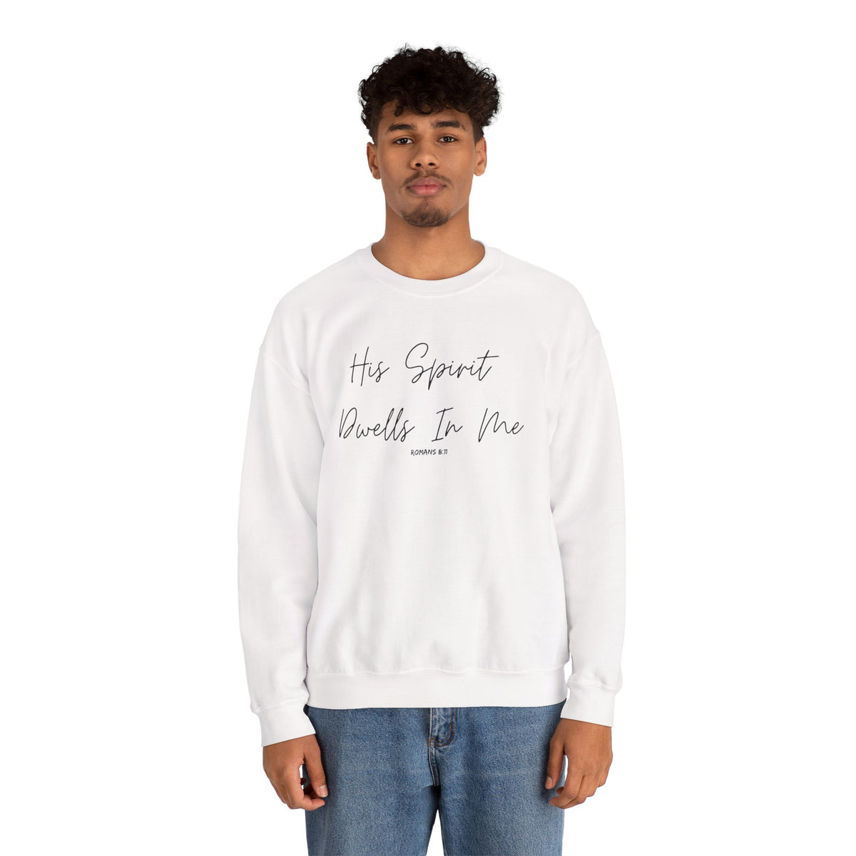 His Spirit Dwells In Me- Unisex Heavy Blend™ Crewneck Sweatshirt
