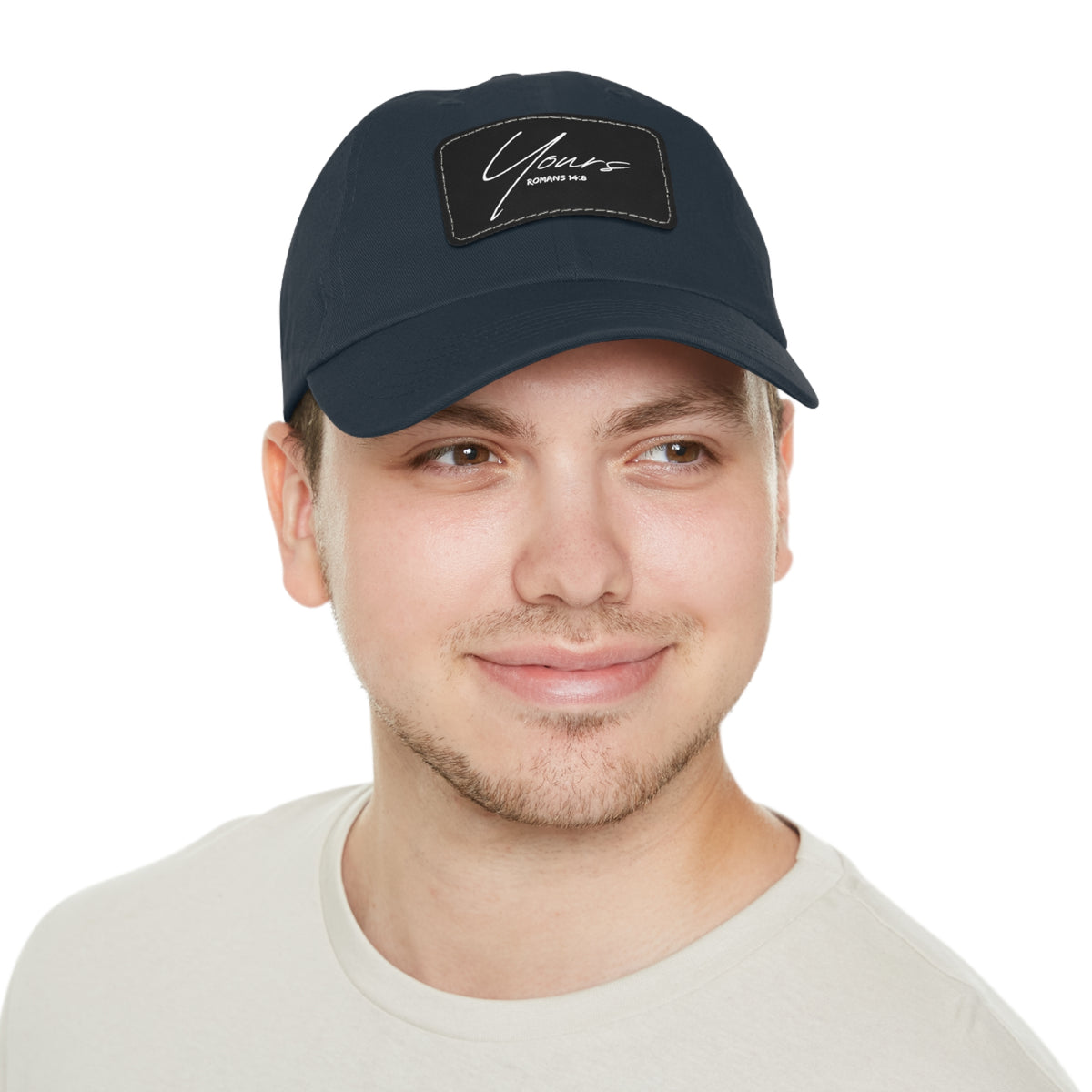 Yours- Dad Hat with Leather Patch (Rectangle)