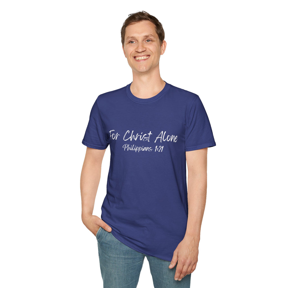 For Christ Alone- Unisex Softstyle T-Shirt