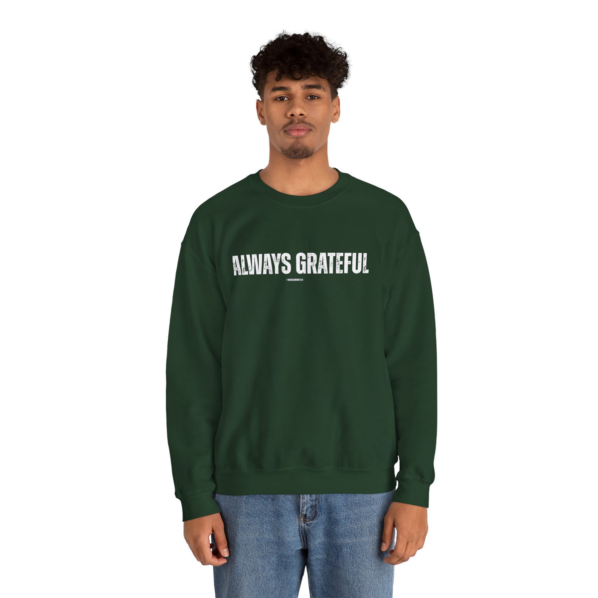 Always Grateful | Men's Heavy Blend™ Crewneck Sweatshirt