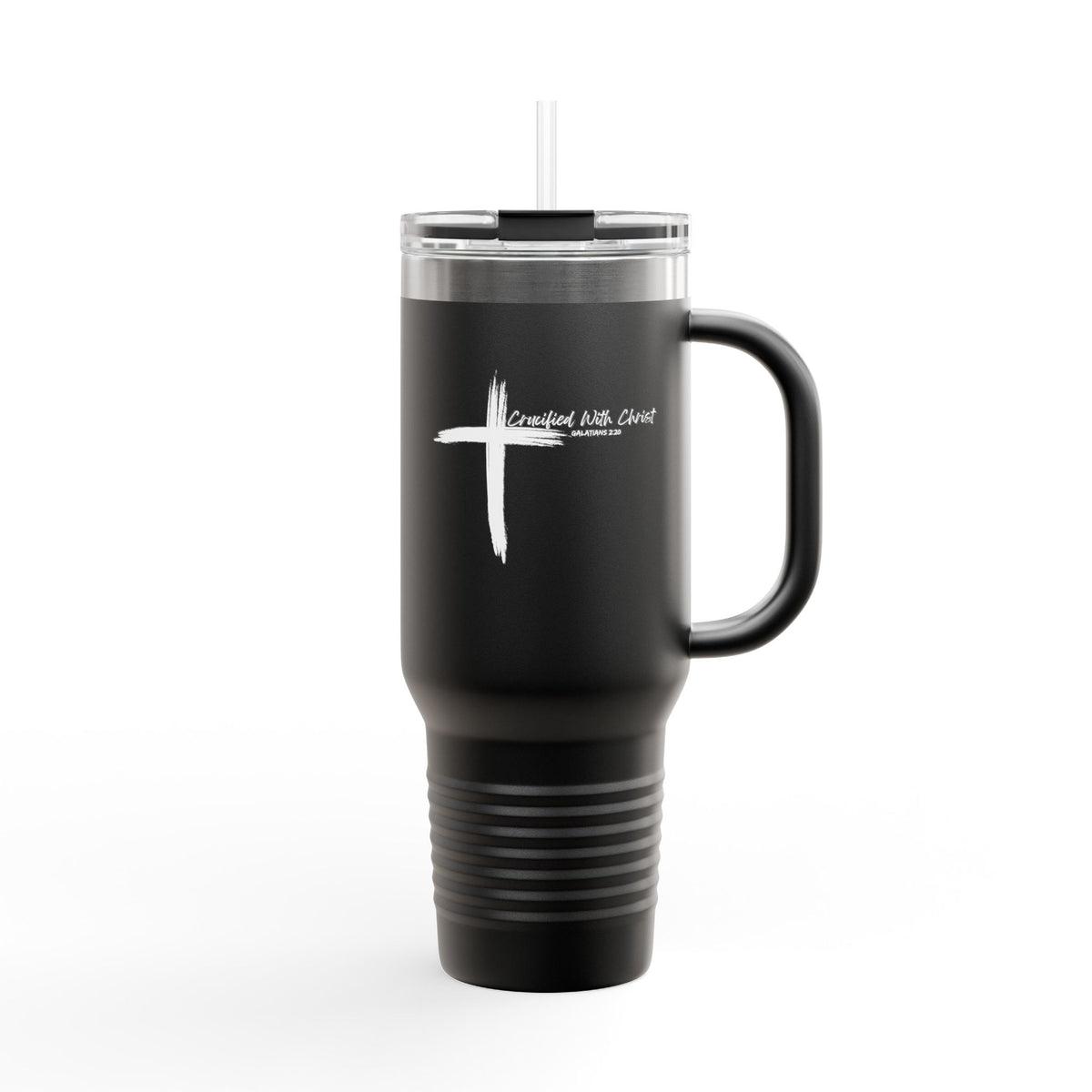 Crucified With Christ Ver.2- Insulated Travel Mug, 40oz