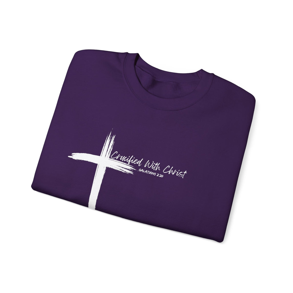 Crucified With Christ Ver.2- Christian Faith Crewneck Sweatshirt