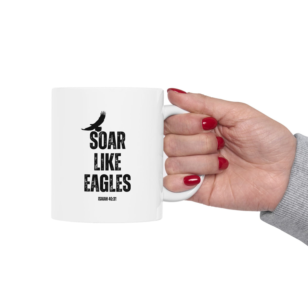 Soar Like Eagles- Ceramic Mug, (11oz, 15oz)