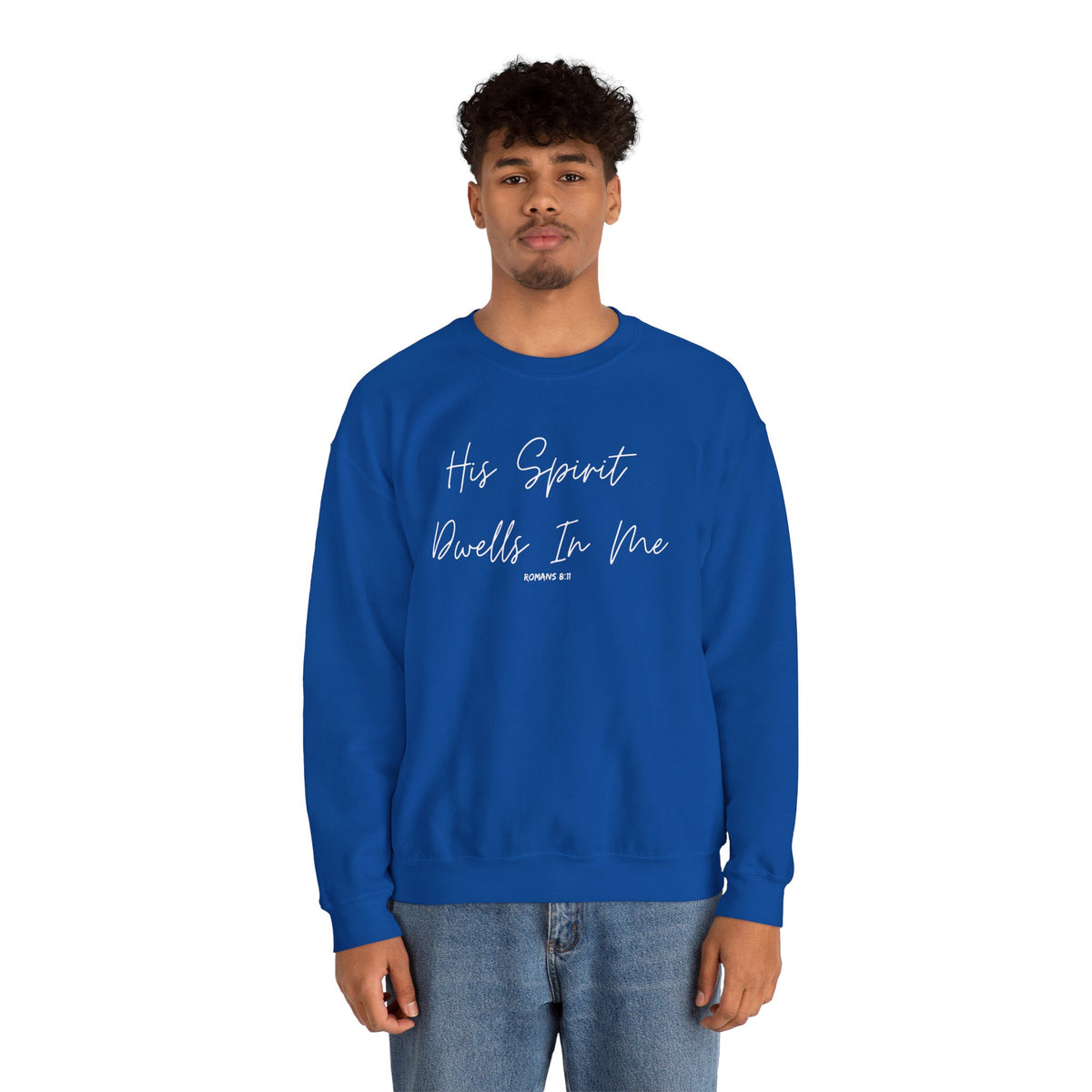 His Spirit Dwells In Me- Unisex Heavy Blend™ Crewneck Sweatshirt