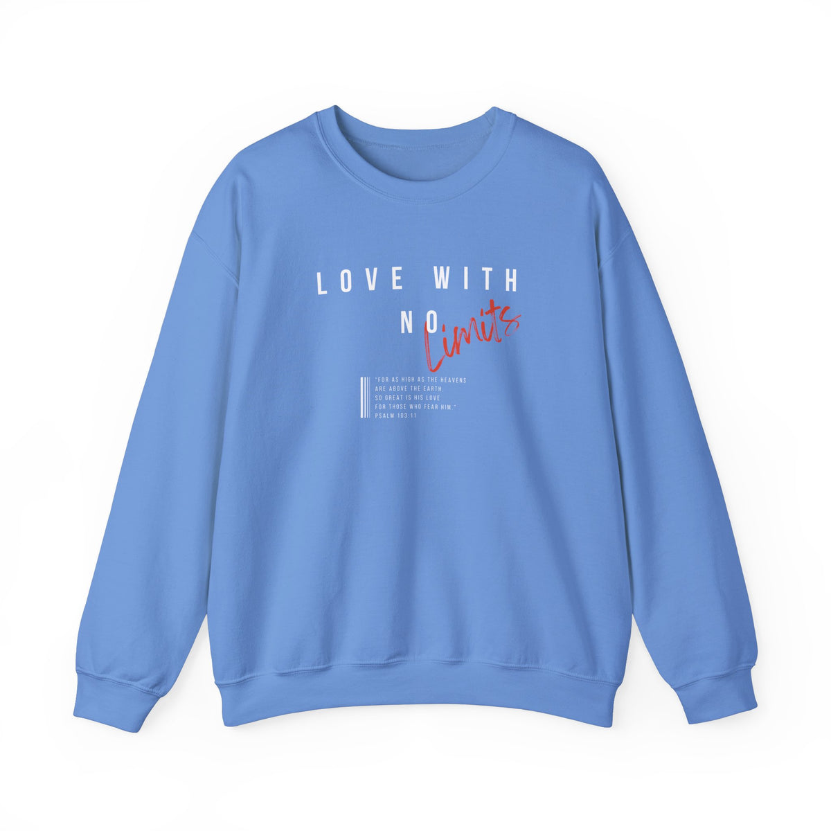 Love With No Limits- Unisex Heavy Blend™ Crewneck Sweatshirt