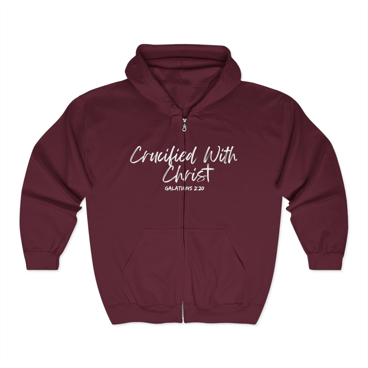 Crucified With Christ | Unisex Heavy Blend™ Full Zip Hooded Sweatshirt