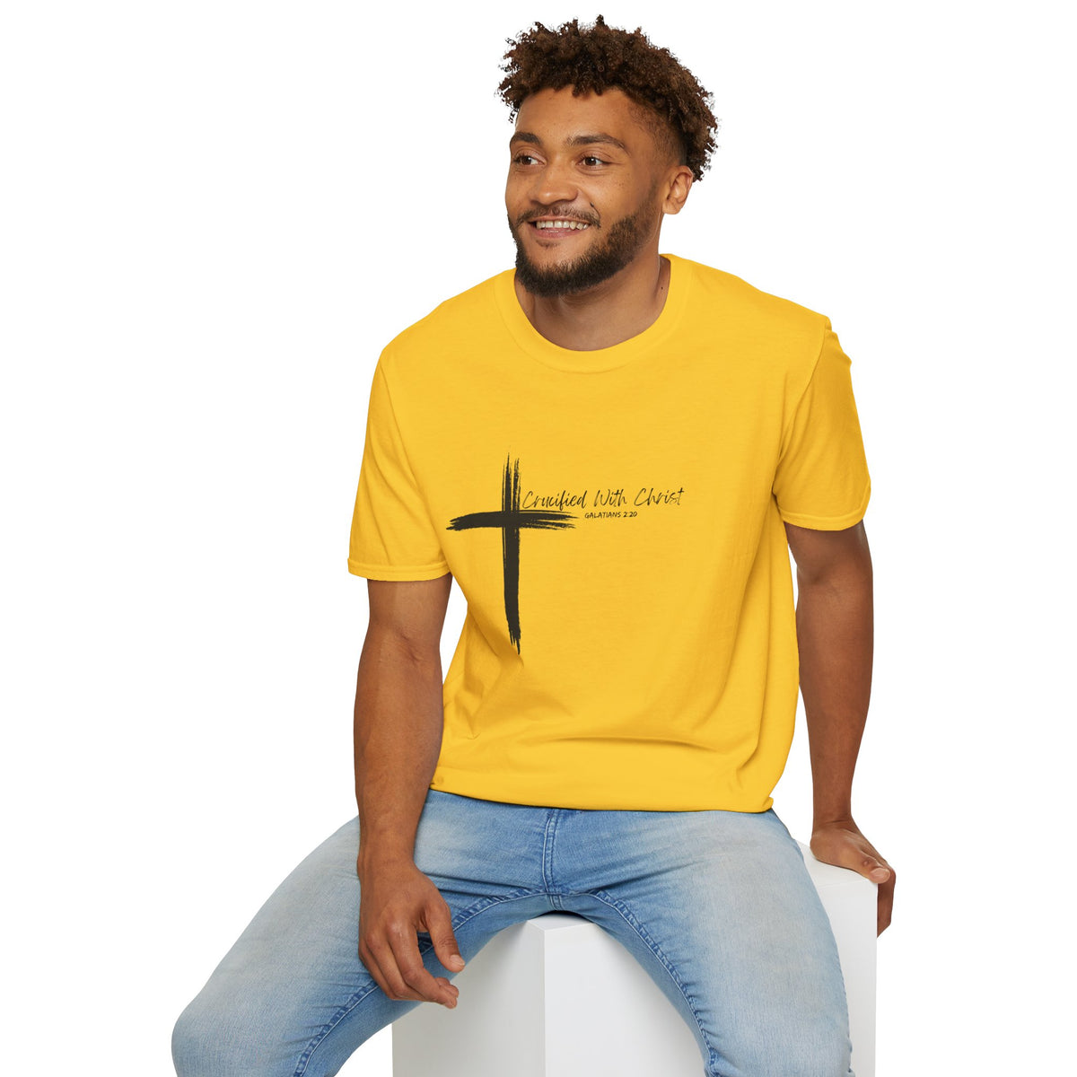 Crucified With Christ Ver.2- Unisex Softstyle T-Shirt