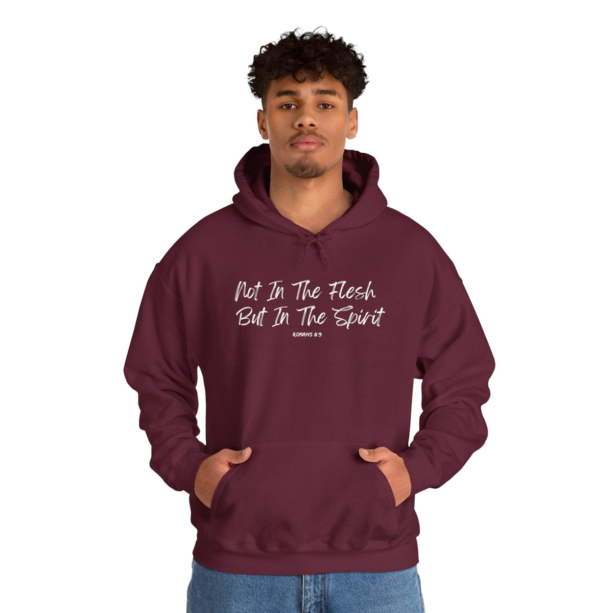 Not in the Flesh but in The Spirit- Unisex Heavy Blend™ Hooded Sweatshirt