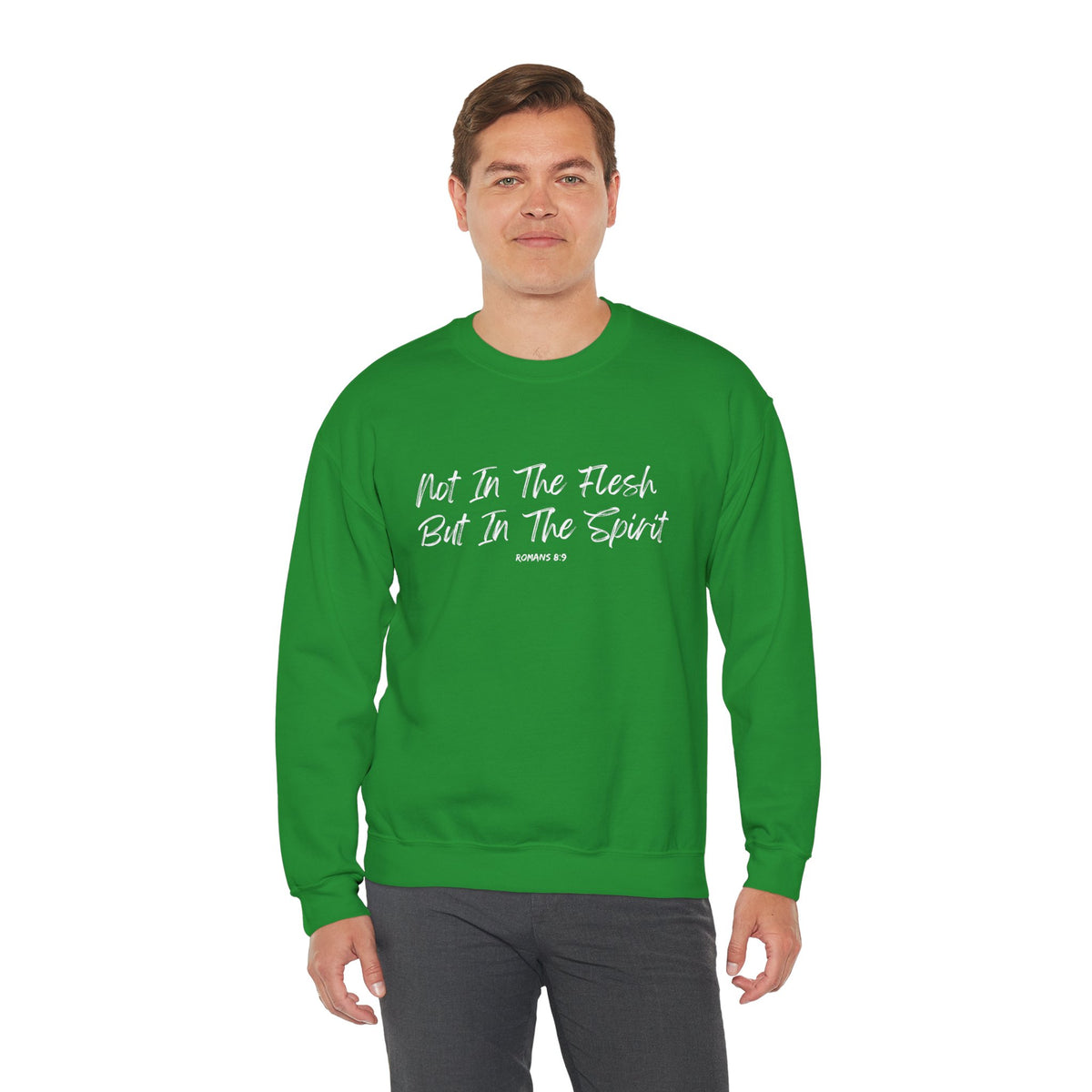 Not in the Flesh but in The Spirit- Unisex Heavy Blend™ Crewneck Sweatshirt