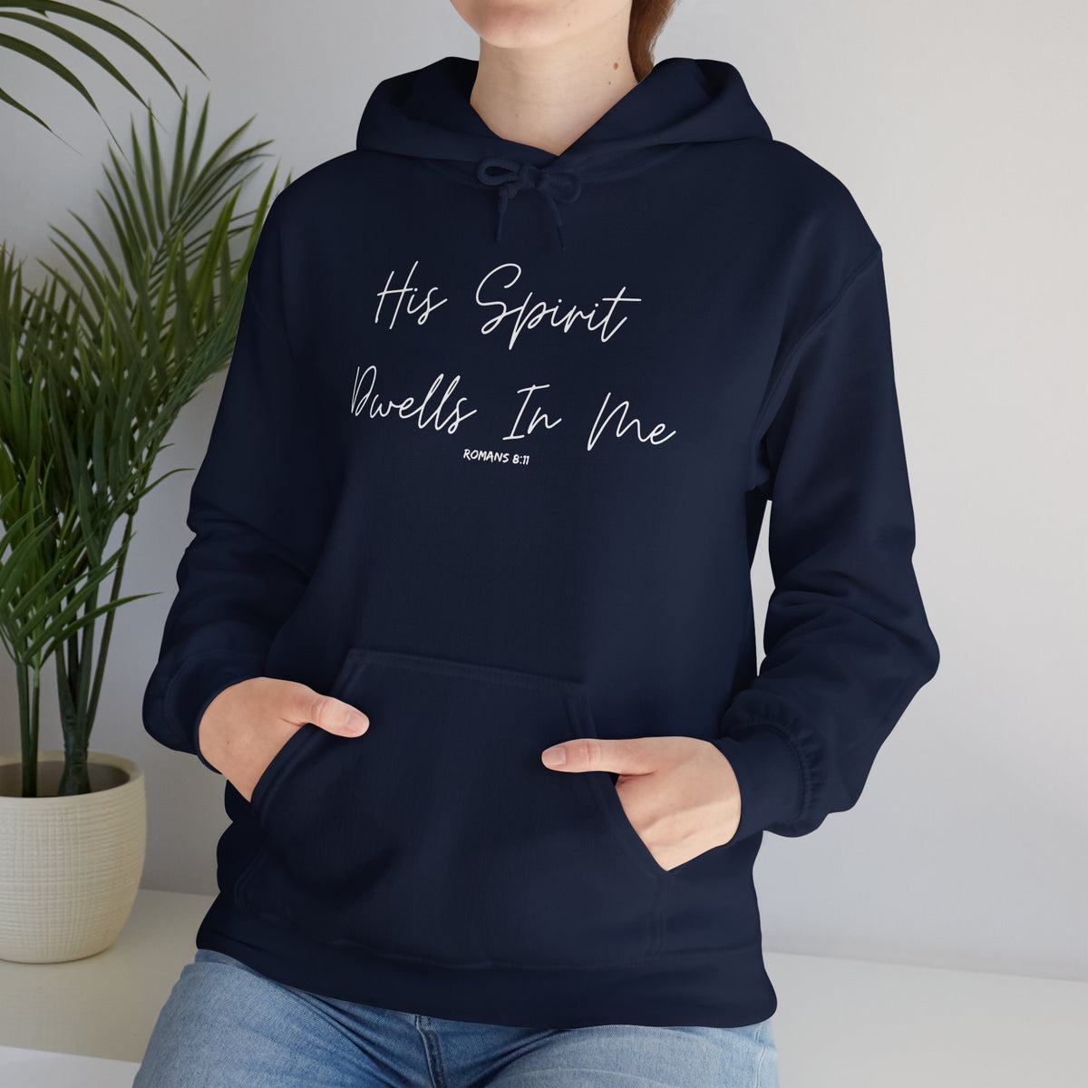 His Spirit Dwells In Me- Unisex Heavy Blend™ Hooded Sweatshirt