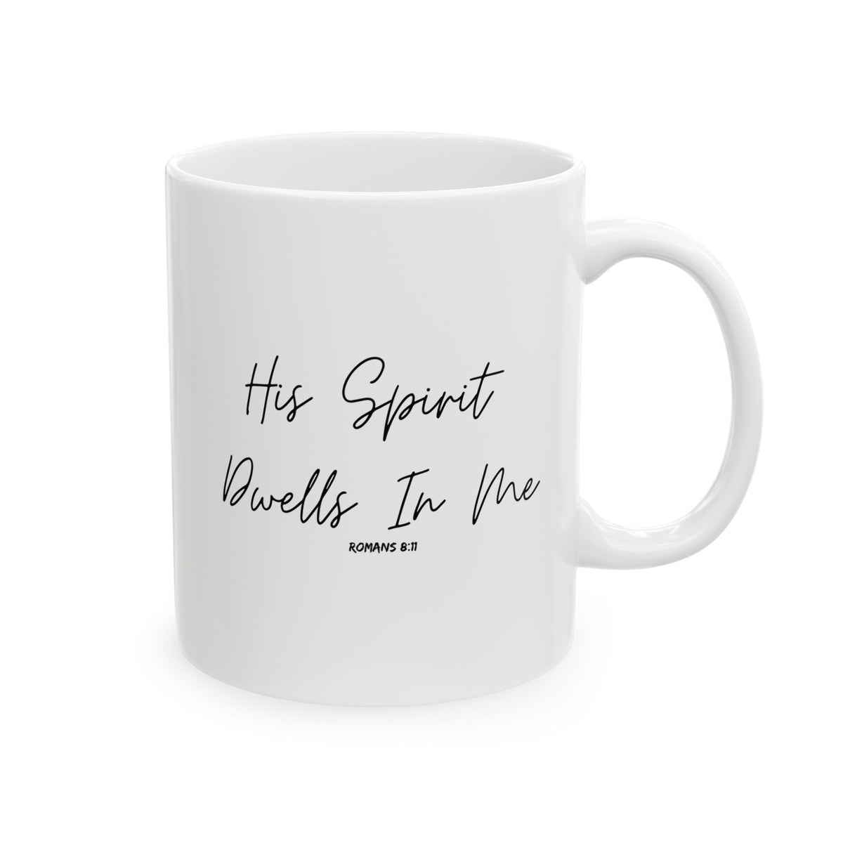 His Spirit Dwells In Me- Ceramic Mug, (11oz, 15oz)