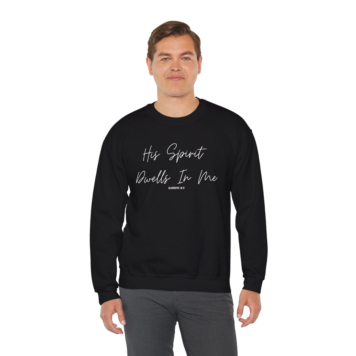 His Spirit Dwells In Me- Unisex Heavy Blend™ Crewneck Sweatshirt