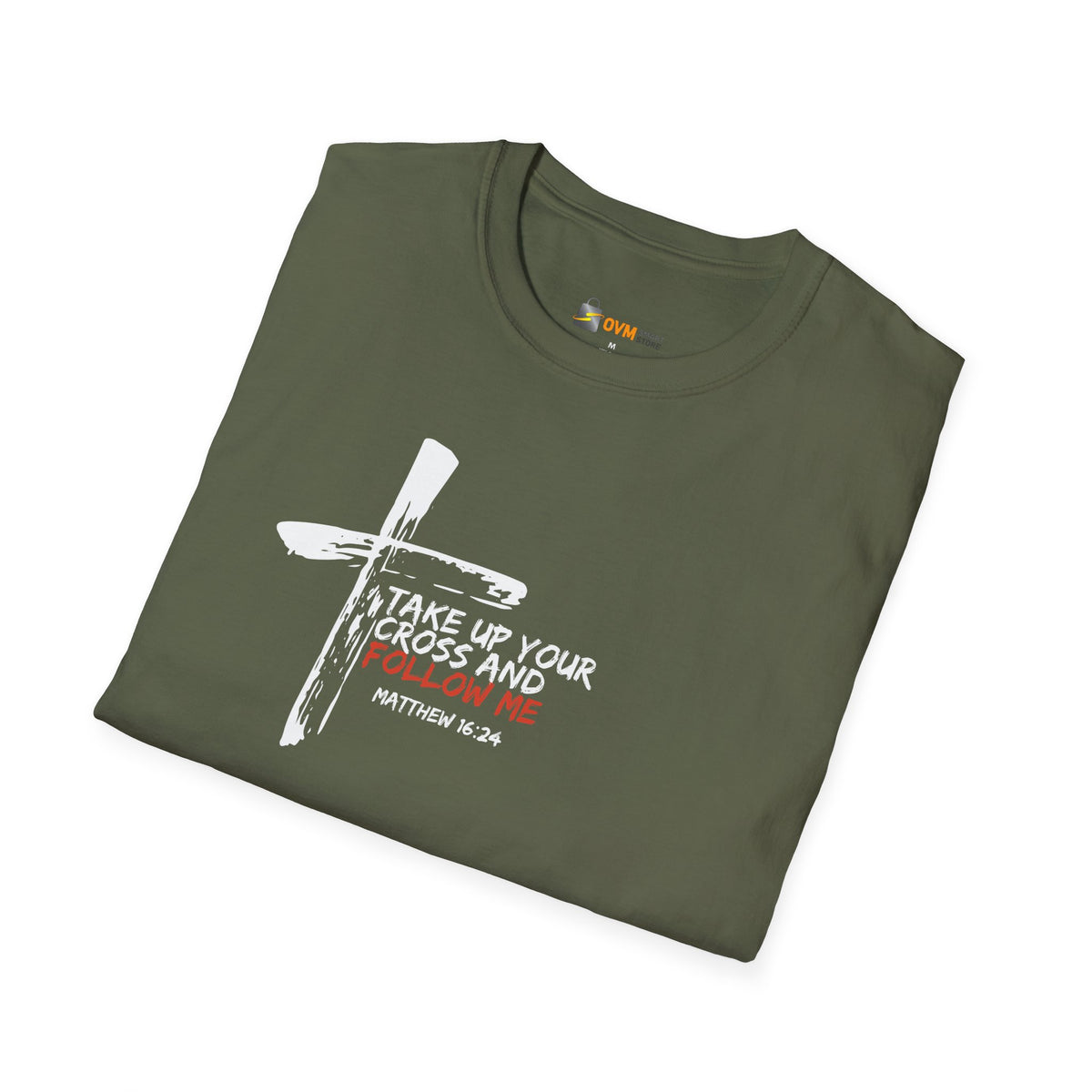 Take Up Your Cross and Follow Me- Unisex Softstyle T-Shirt
