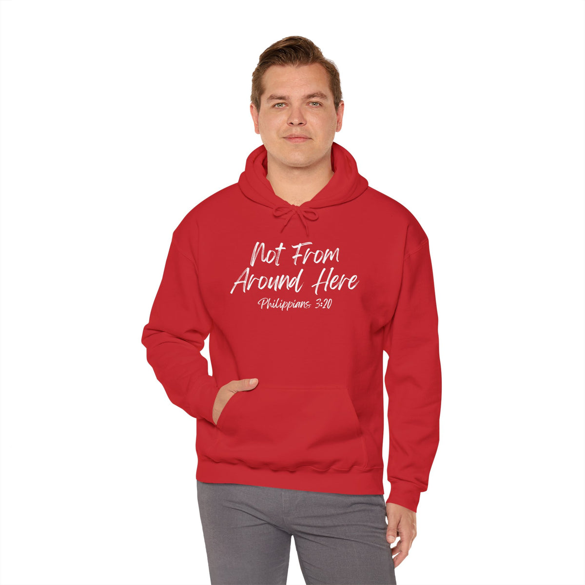 Not From Around Here- Unisex Heavy Blend™ Hooded Sweatshirt