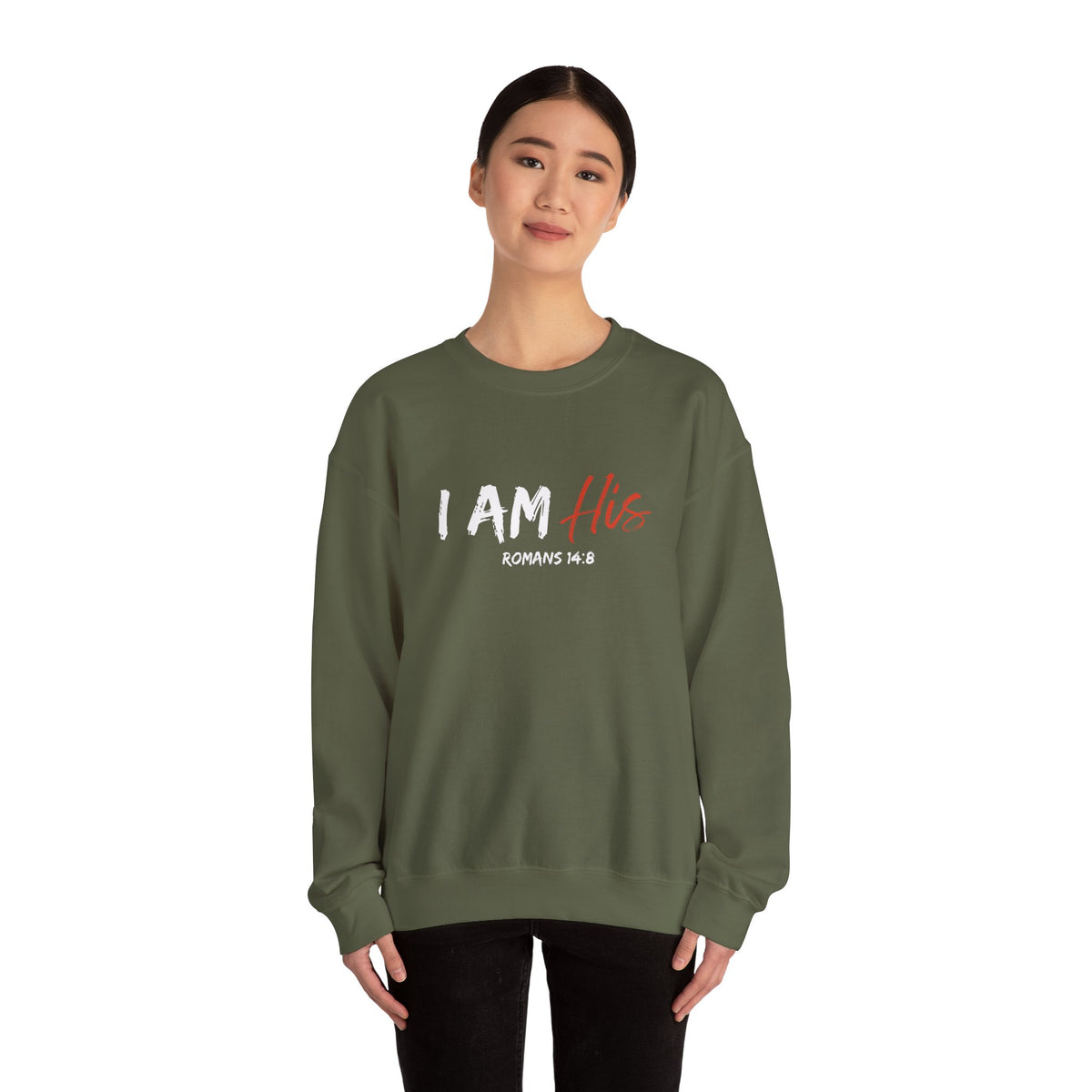 I Am His- Unisex Heavy Blend™ Crewneck Sweatshirt