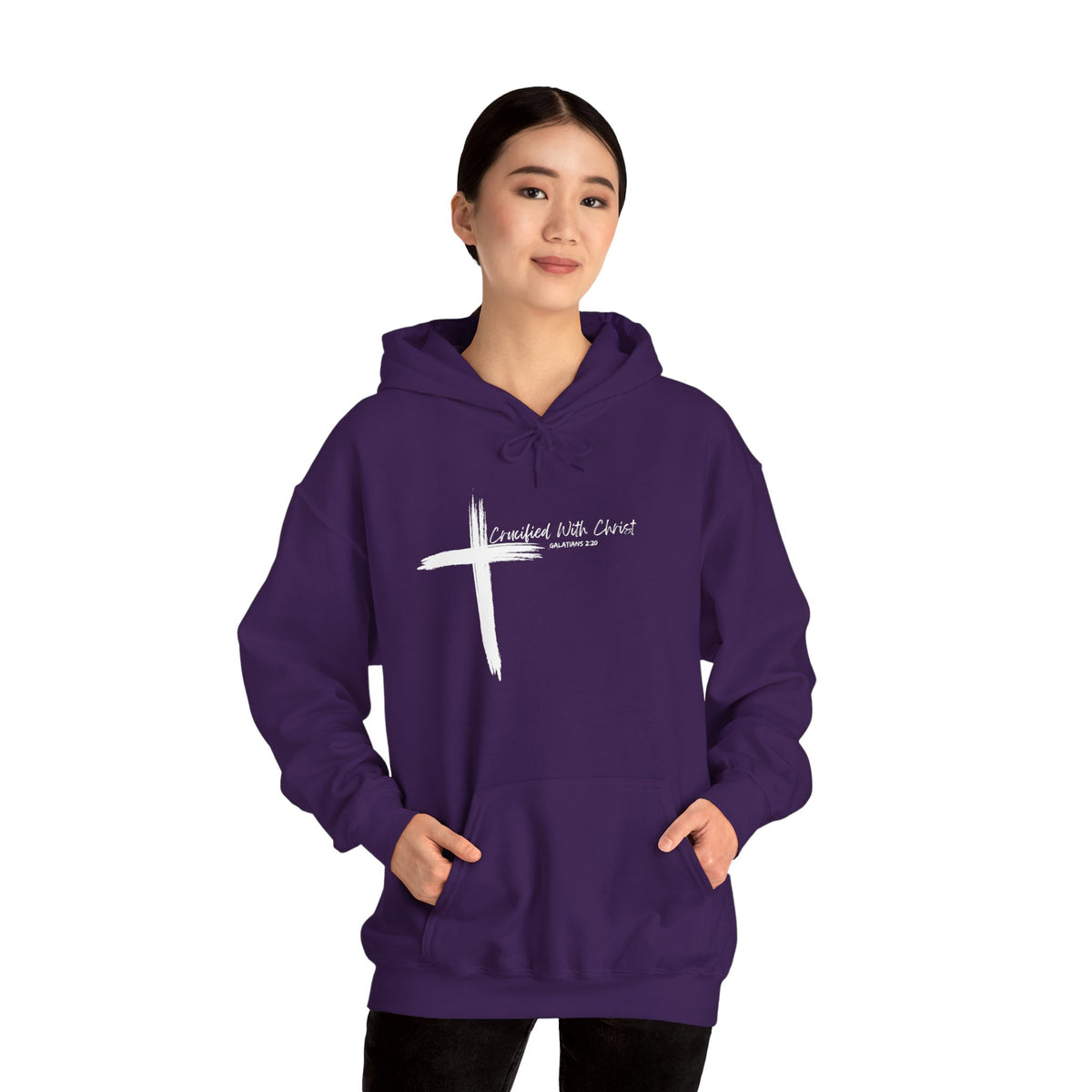 Crucified With Christ Ver.2- Unisex Heavy Blend Hoodie