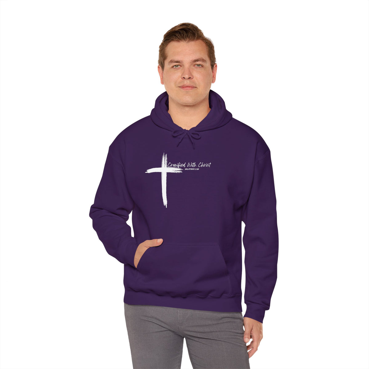 Crucified With Christ Ver.2- Unisex Heavy Blend Hoodie