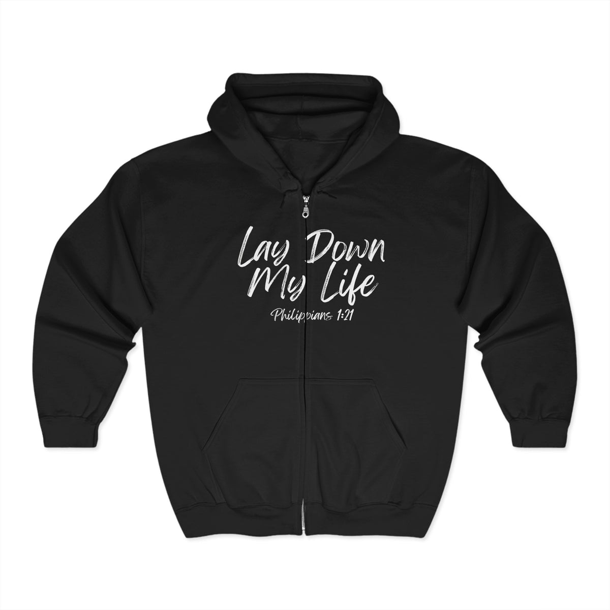 Lay Down My Life | Unisex Heavy Blend™ Full Zip Hooded Sweatshirt