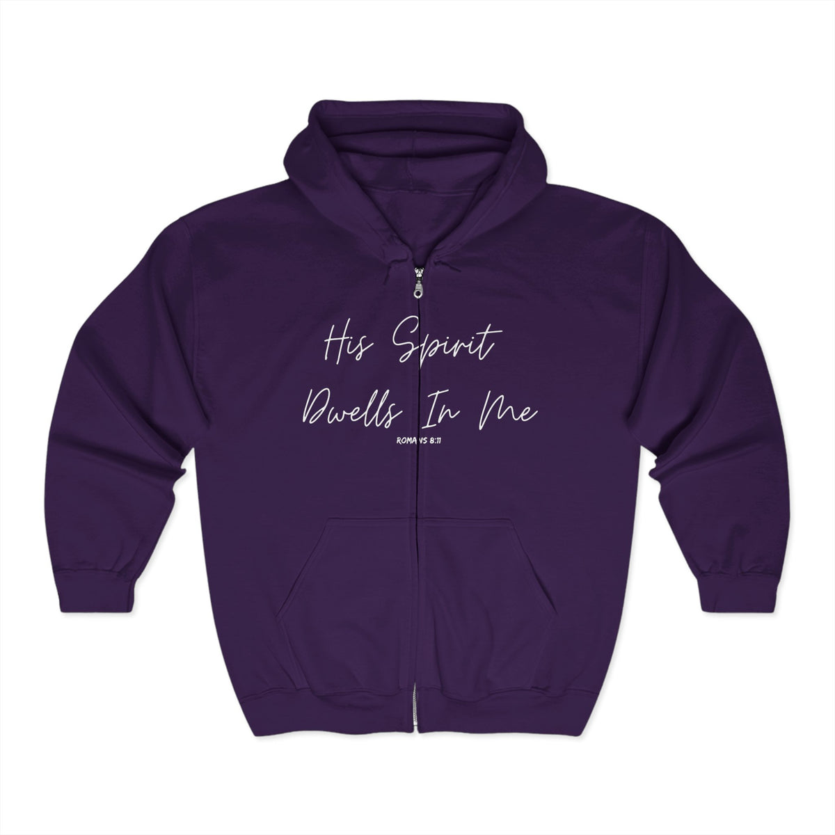 His Spirit Dwells in Me | Unisex Heavy Blend™ Full Zip Hooded Sweatshirt