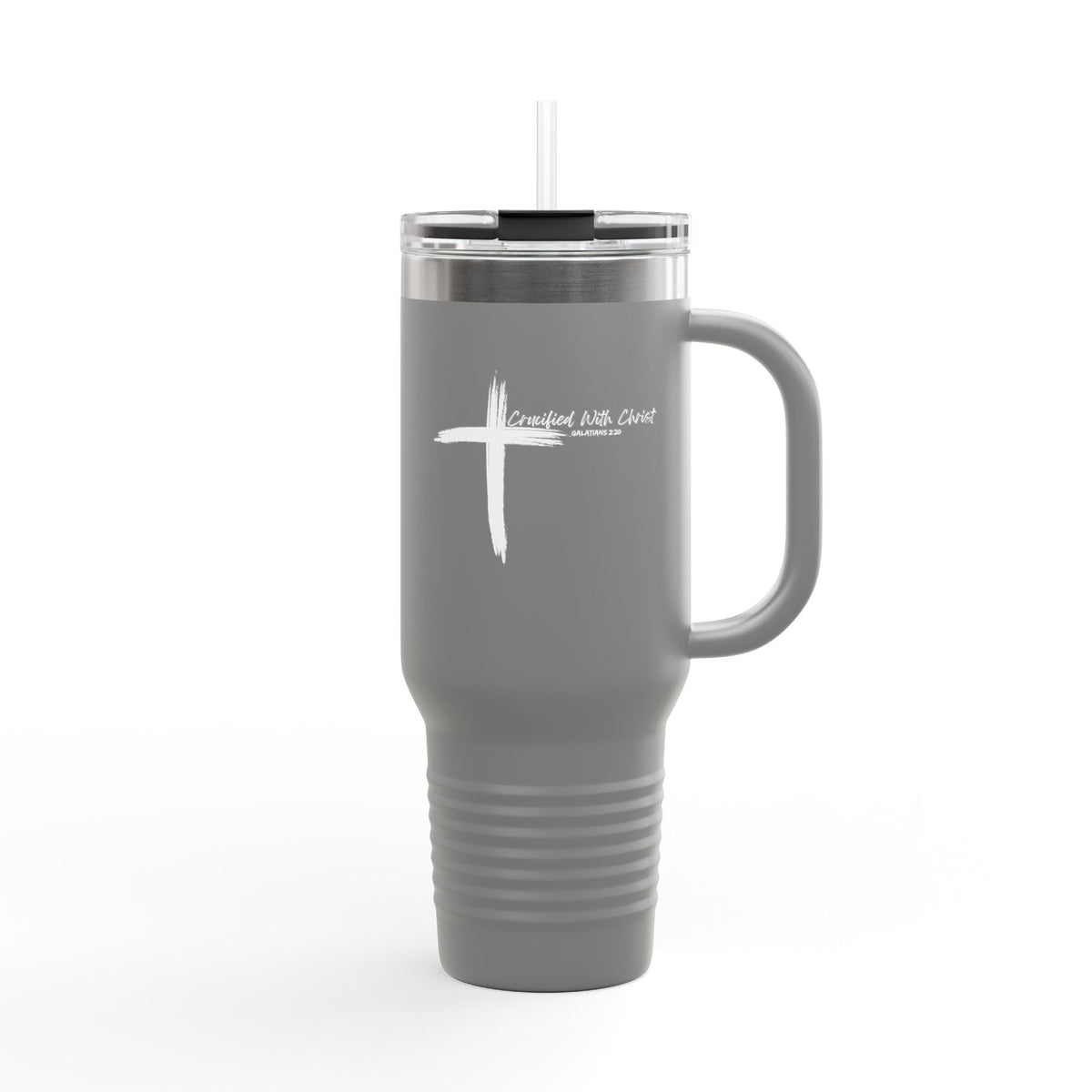 Crucified With Christ Ver.2- Insulated Travel Mug, 40oz