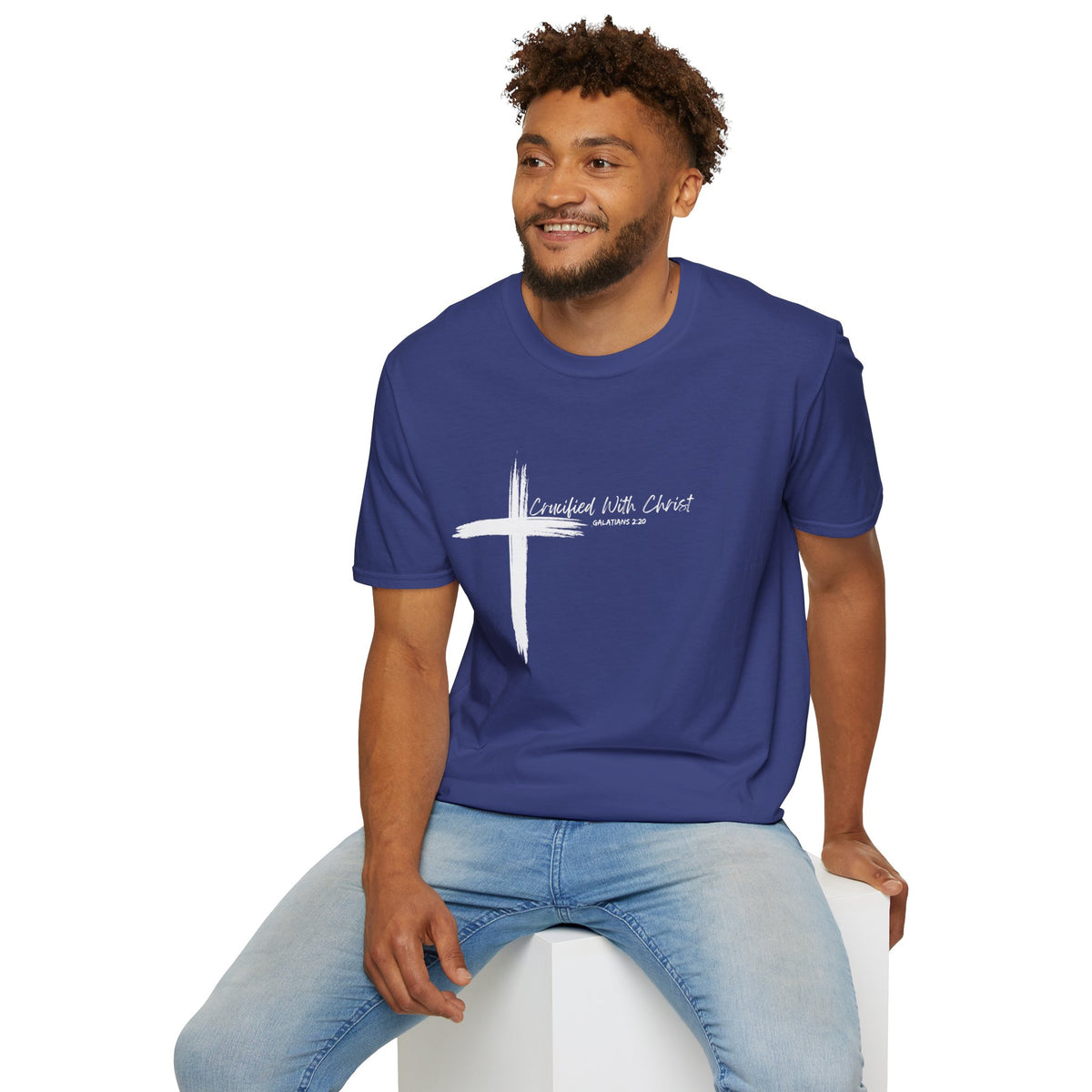 Crucified With Christ Ver.2- Unisex Softstyle T-Shirt