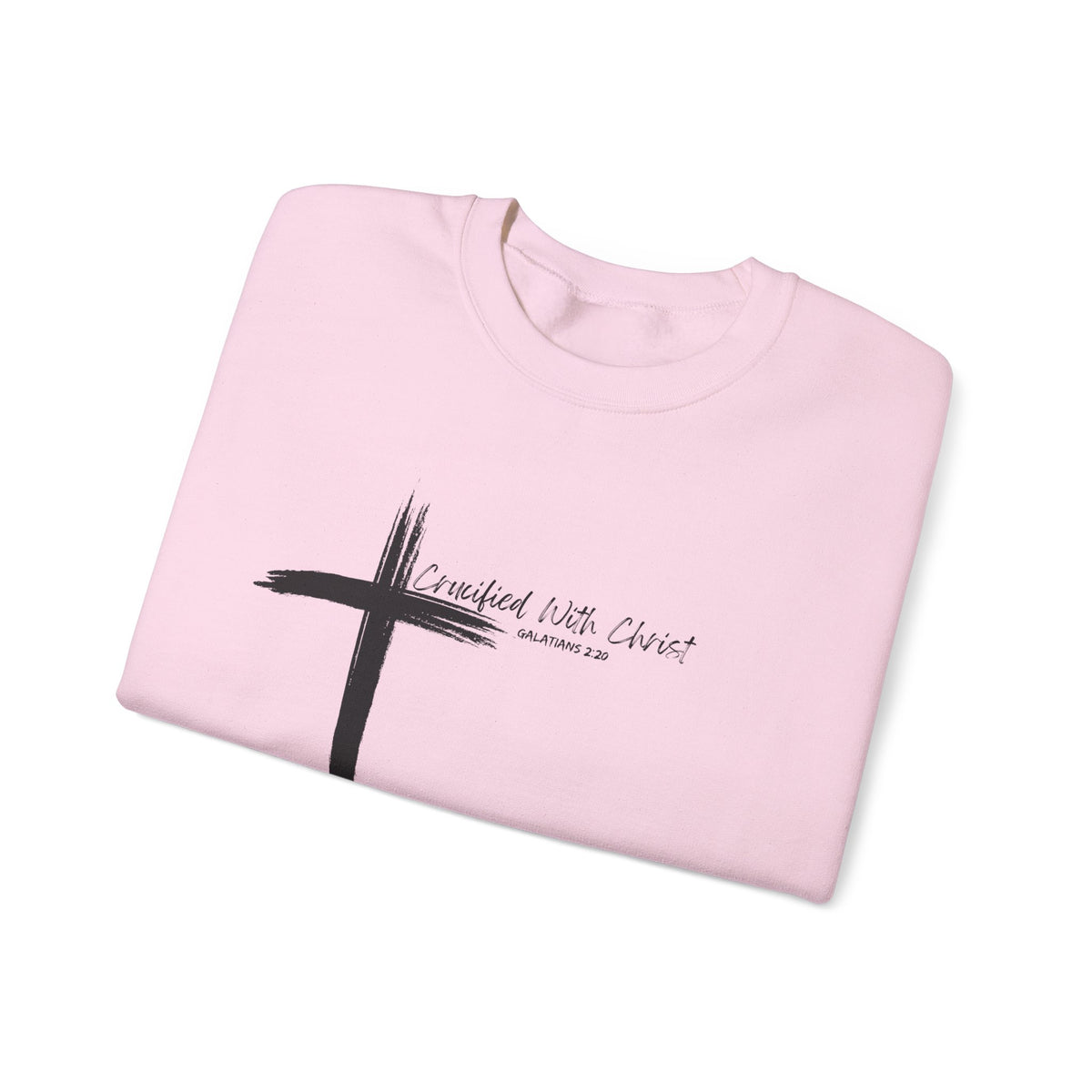 Crucified With Christ Ver.2- Christian Faith Crewneck Sweatshirt