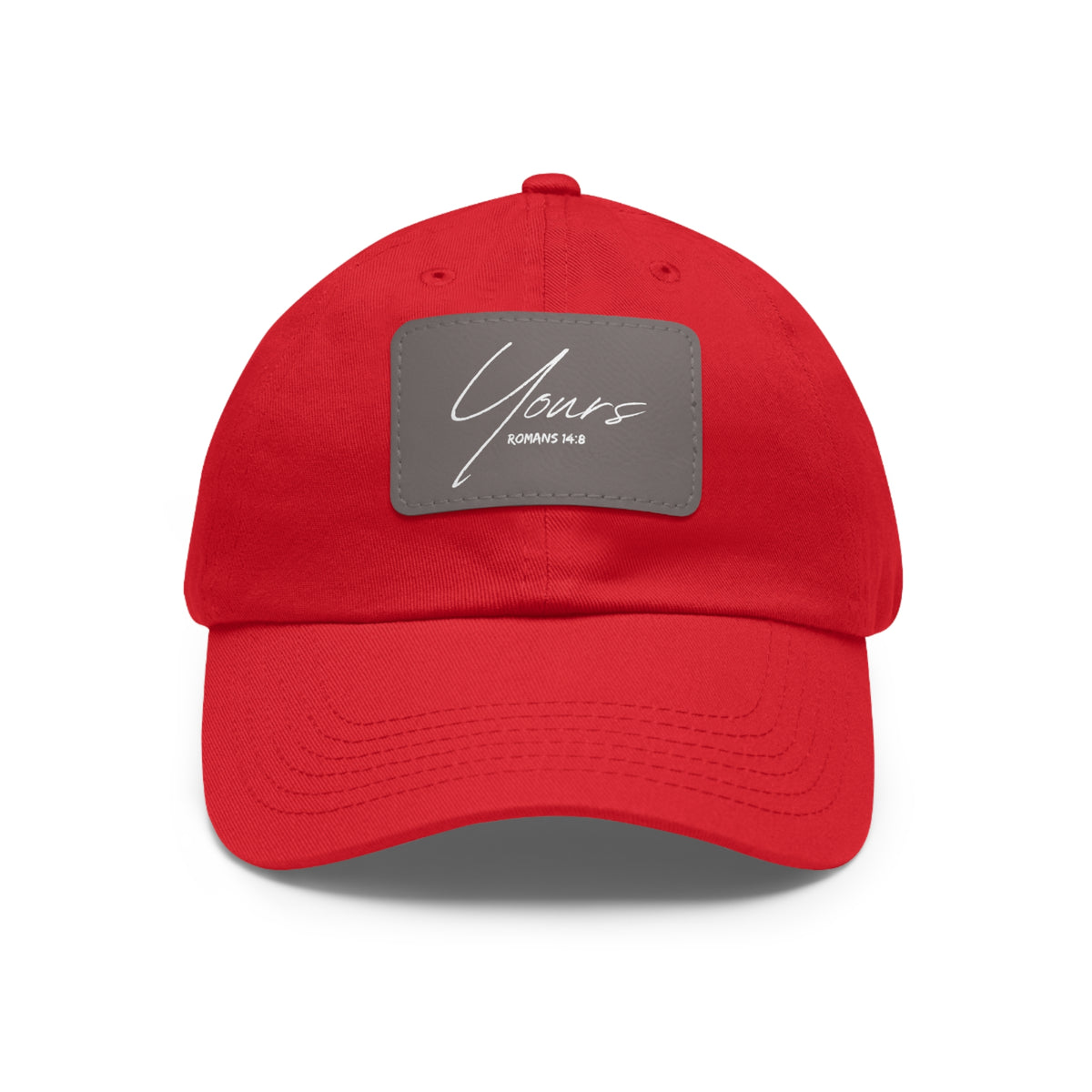 Yours- Dad Hat with Leather Patch (Rectangle)