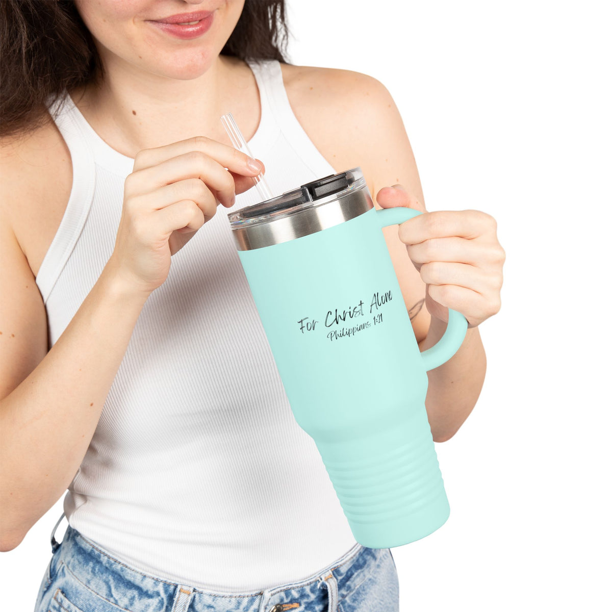 For Christ Alone- Insulated Travel Mug, 40oz