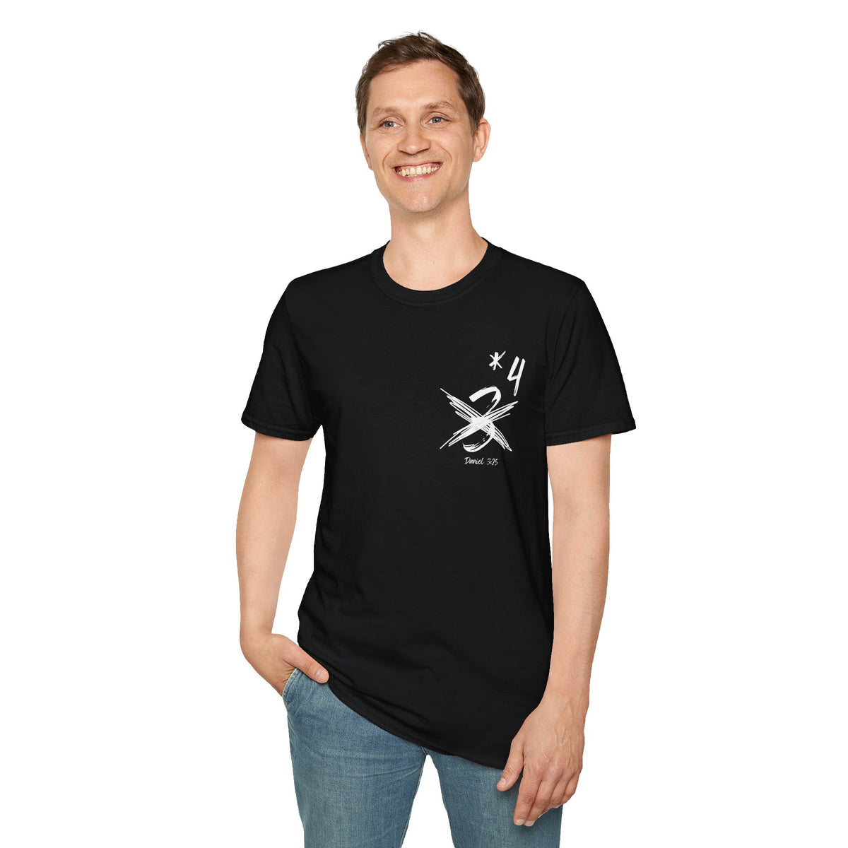 Not Just Three- Unisex Softstyle T-Shirt