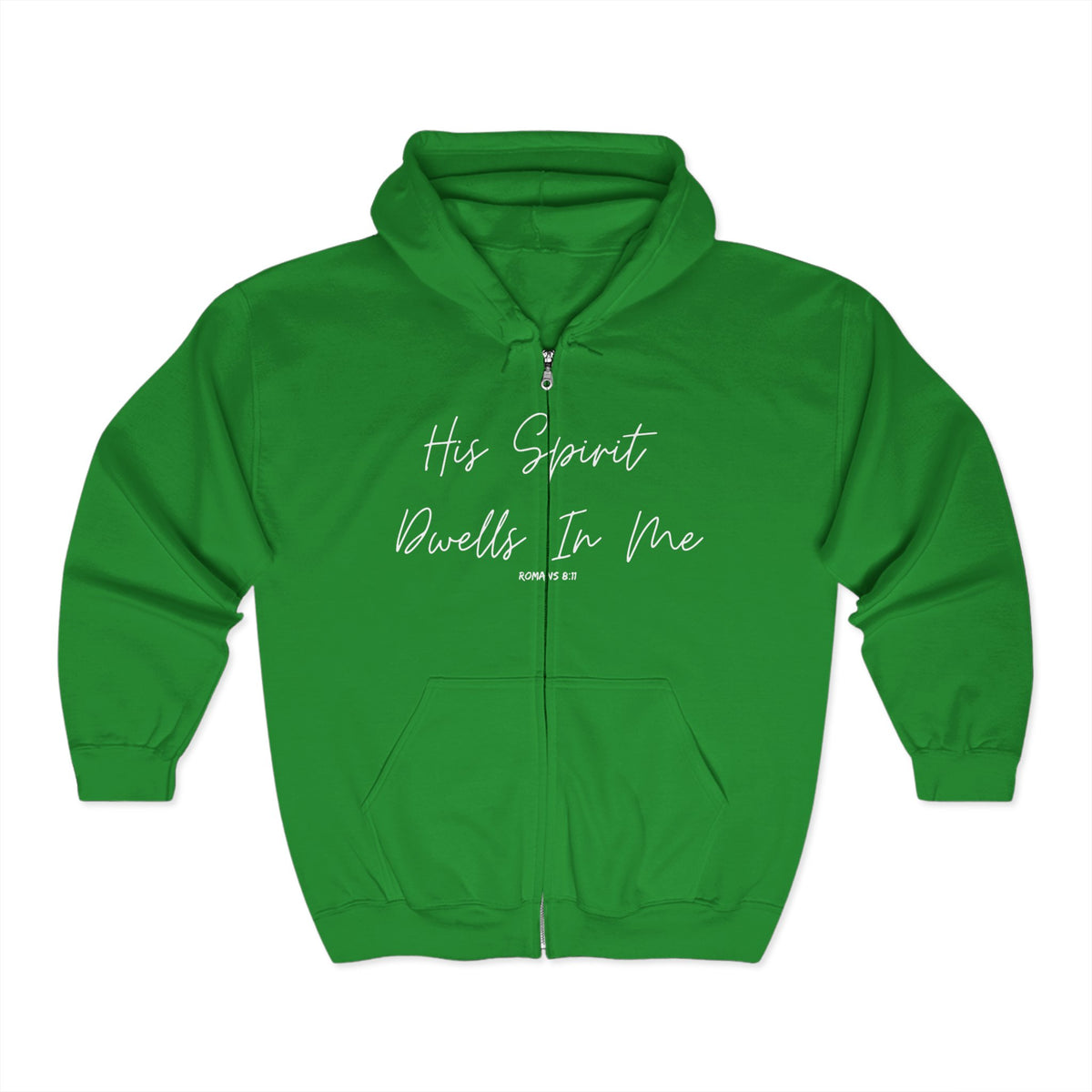 His Spirit Dwells in Me | Unisex Heavy Blend™ Full Zip Hooded Sweatshirt