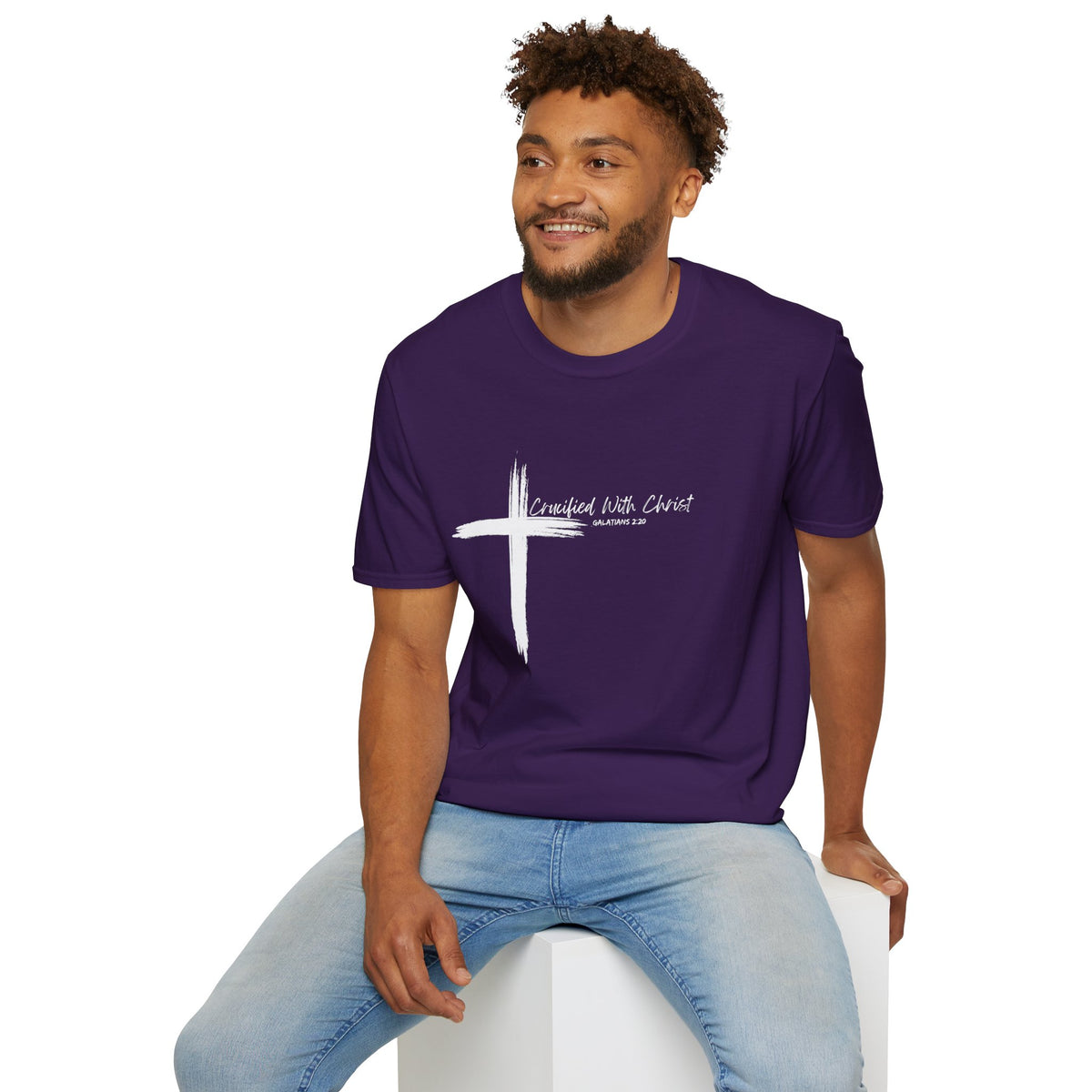 Crucified With Christ Ver.2- Unisex Softstyle T-Shirt