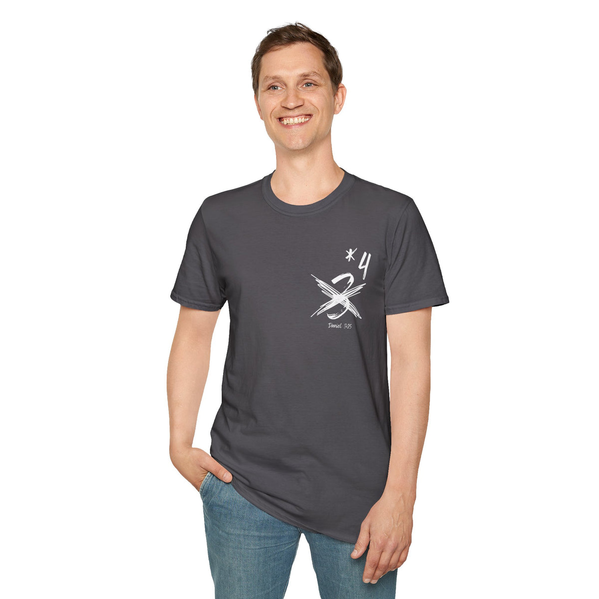 Not Just Three- Unisex Softstyle T-Shirt