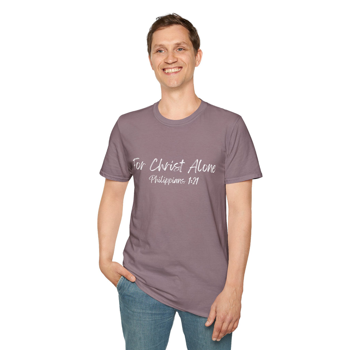 For Christ Alone- Unisex Softstyle T-Shirt