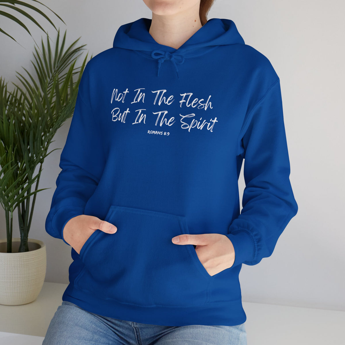 Not in the Flesh but in The Spirit- Unisex Heavy Blend™ Hooded Sweatshirt