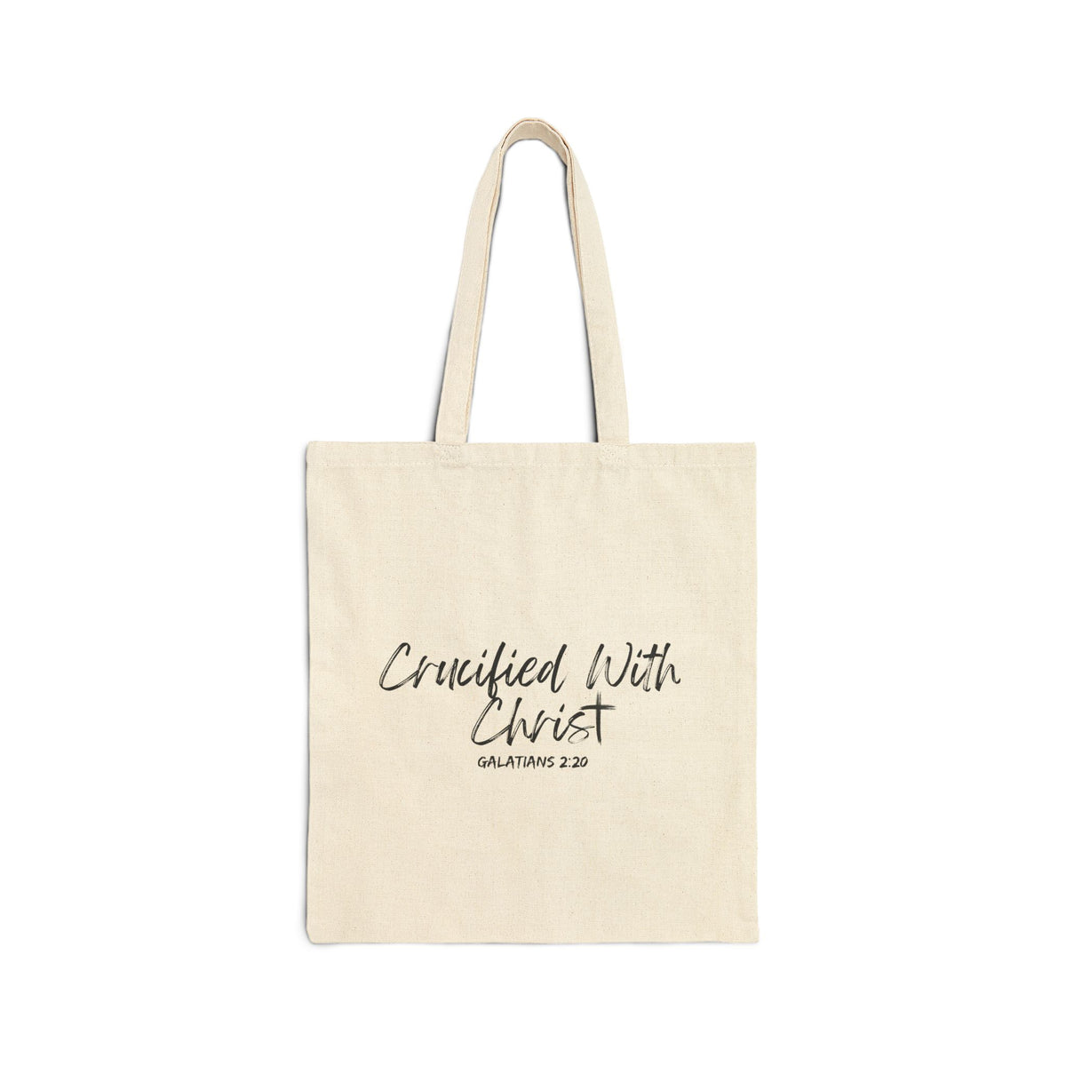 Crucified With Christ- Cotton Canvas Tote Bag
