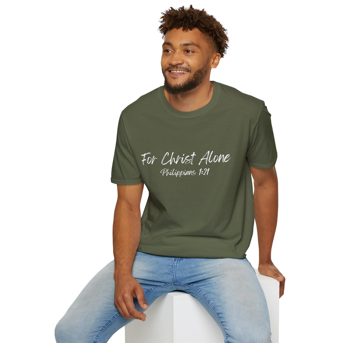 For Christ Alone- Unisex Softstyle T-Shirt